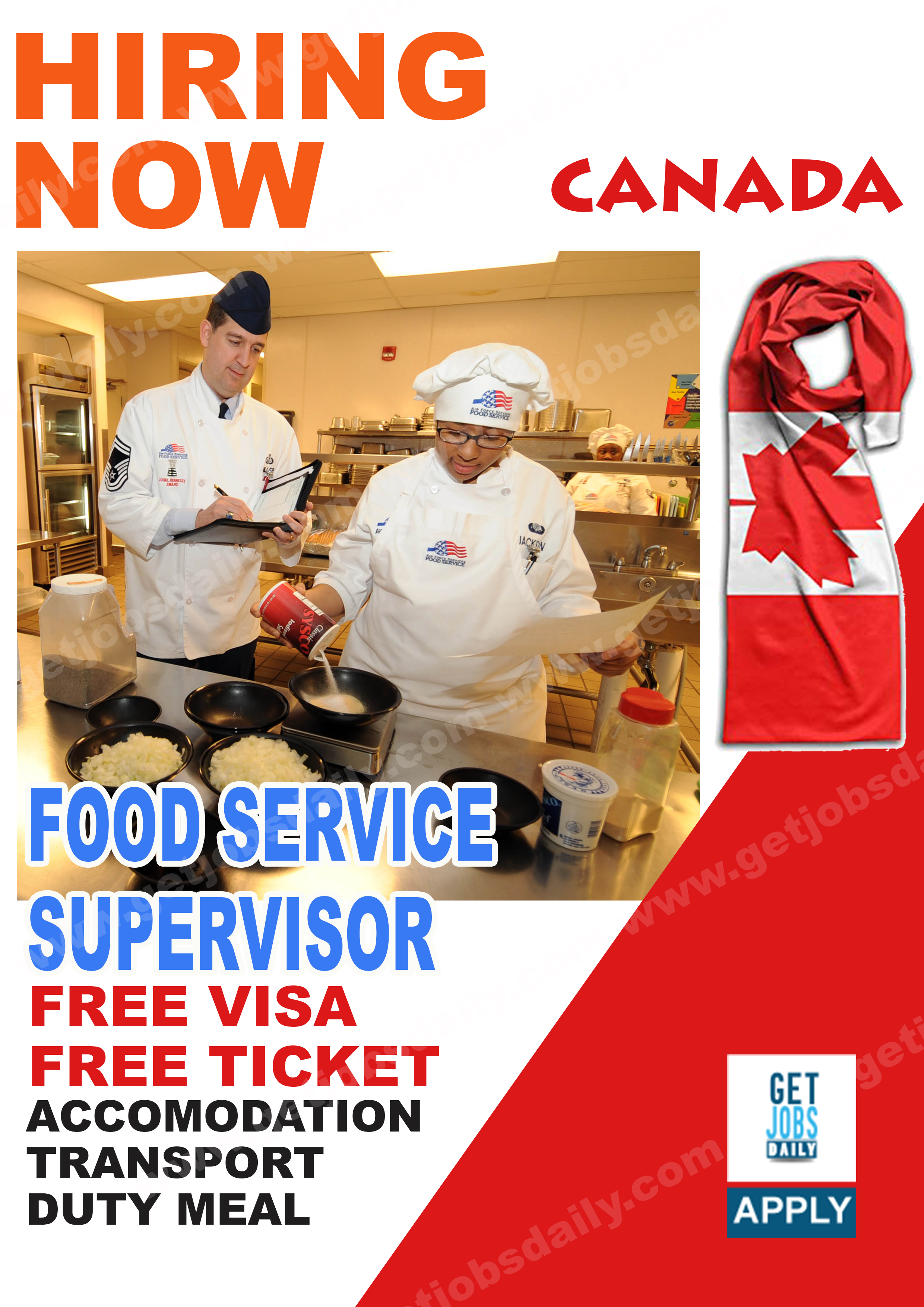Food service supervisor jobs canada
