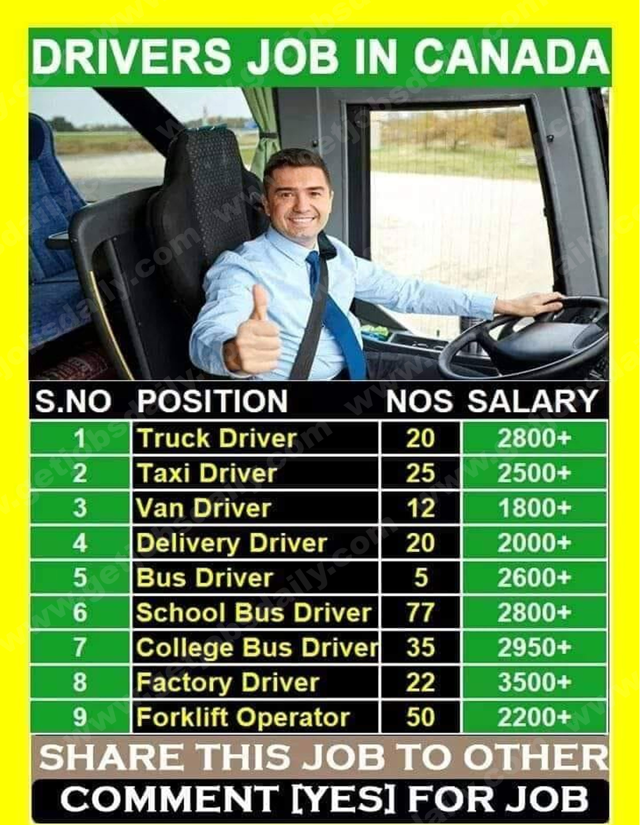 van driver vacancy