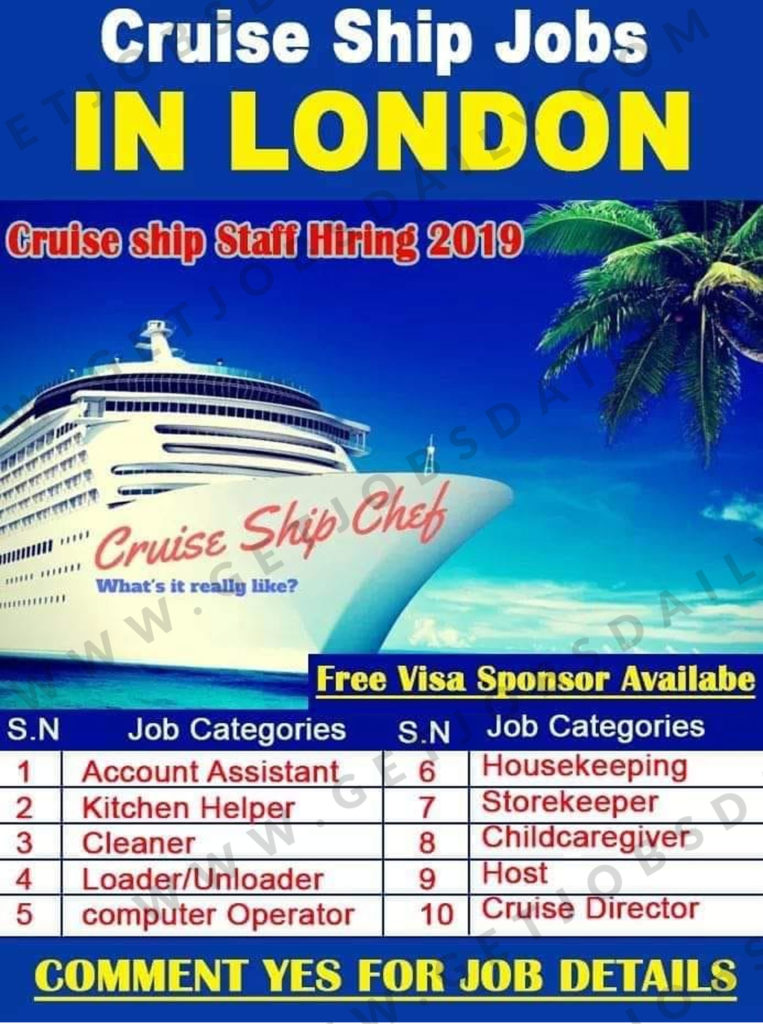 Applying for cruise ship jobs uk