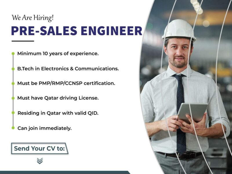 Pre Sales Engineer-Qatar