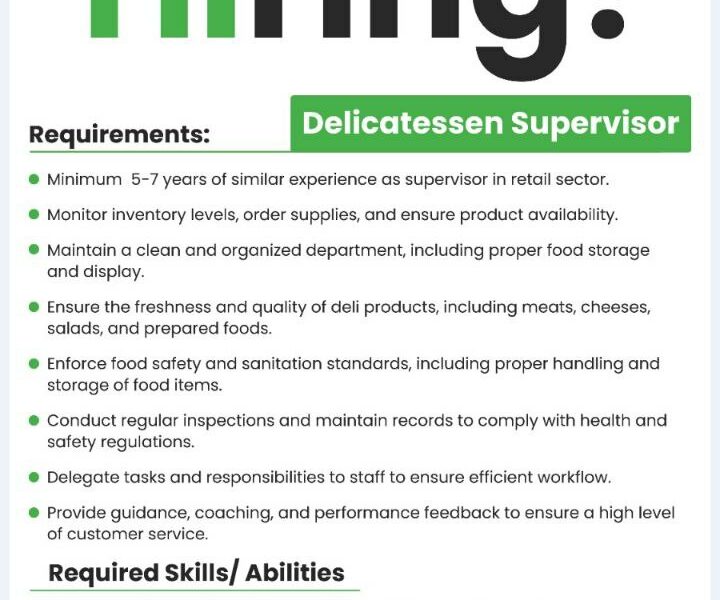 Delicatessen Supervisor