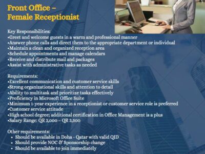 FEMALE-Receptionist