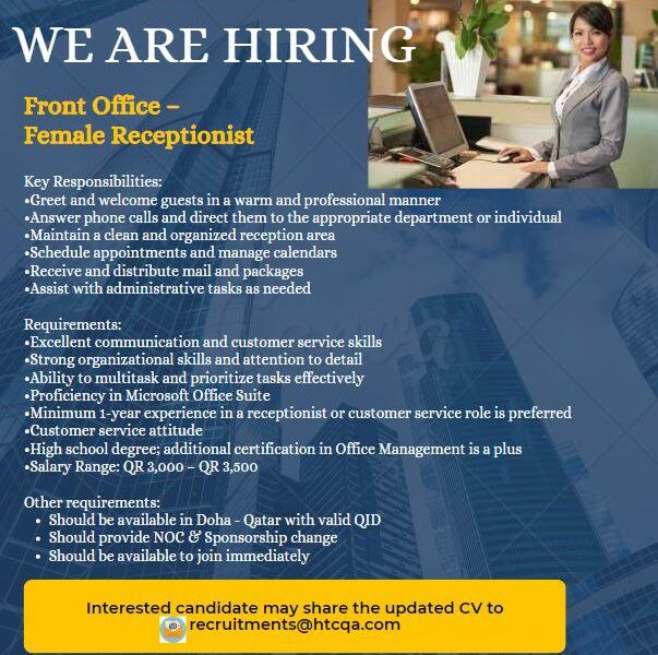 FEMALE-Receptionist