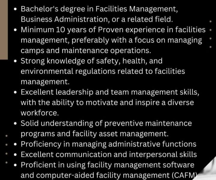 Facilities Manager