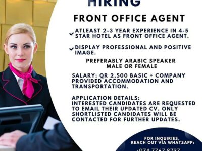 Front Office Agent