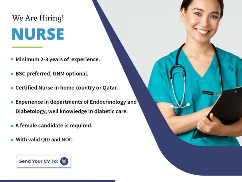 Hiring Nurse - Qatar