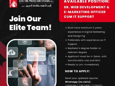 SR. Web Development & E-Marketing Officer cum IT Support