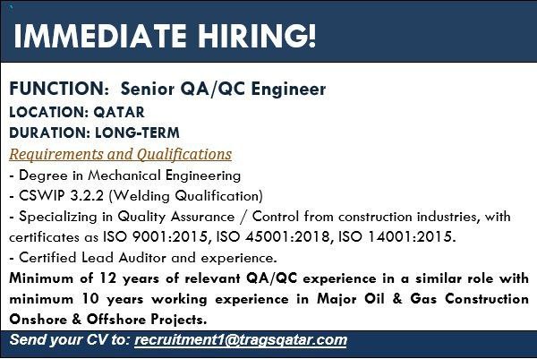 Senior QA QC Engineer