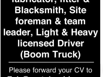 Urgent Hiring