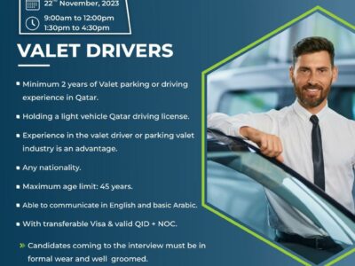 Valet Drivers ( Walk-In- Interview)