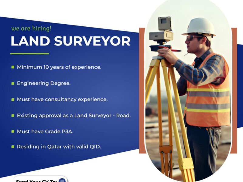 We are hiring Land Surveyor