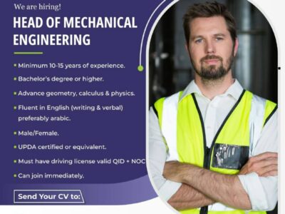 Head Of Mechanical Engineering