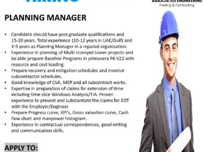 PLANNING MANAGER