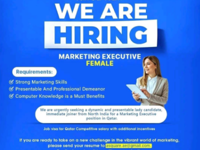 Marketing Executive - Female