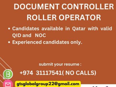 Document Controller / Roller Operator