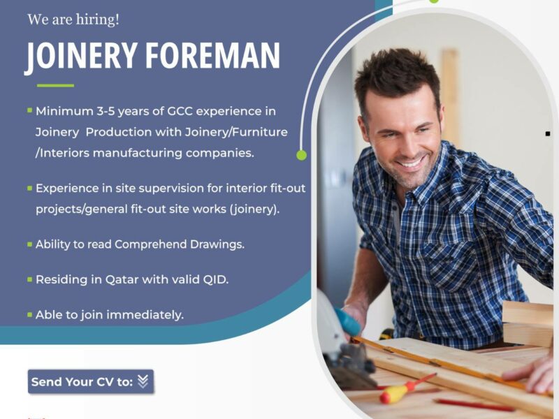 Joinery Foreman